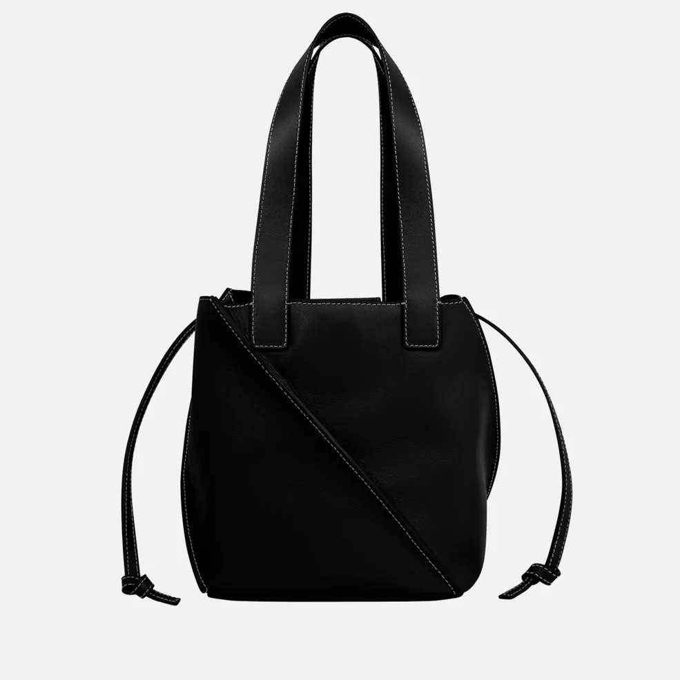 Yuzefi Small Swirl Leather and Suede Tote Bag Image 1