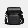 Coach Leather and Monogram-Coated Canvas Cross-body Bag - Image 1