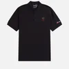 Fred Perry x Raf Simons Embroidered Cotton-Piqué Polo Shirt - Image 1