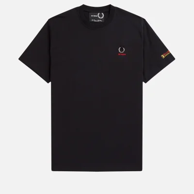 Fred Perry x Raf Simons Printed Cotton-Jersey T-Shirt