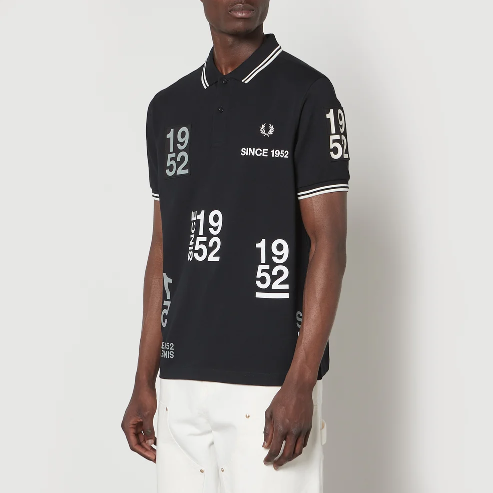 Fred Perry Since 1952 Printed Cotton-Piqué Polo Shirt Image 1