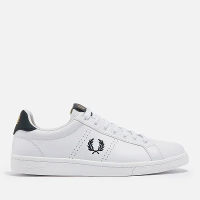 Fred Perry Men's Tennis Embroidered Leather Trainers