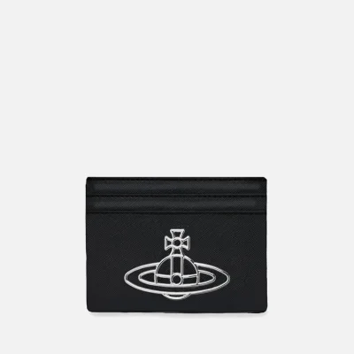 Vivienne Westwood Thin Line Orb Saffiano Leather Cardholder