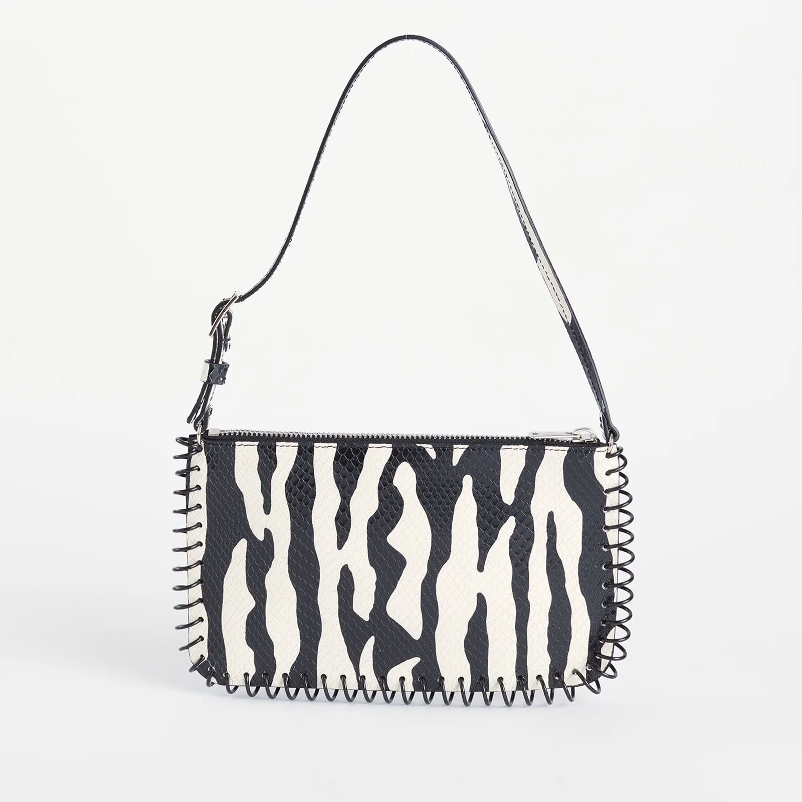 Coperni Spiral Zebra-Print Leather Bag Image 1