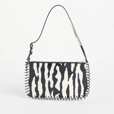 Coperni Spiral Zebra-Print Leather Bag