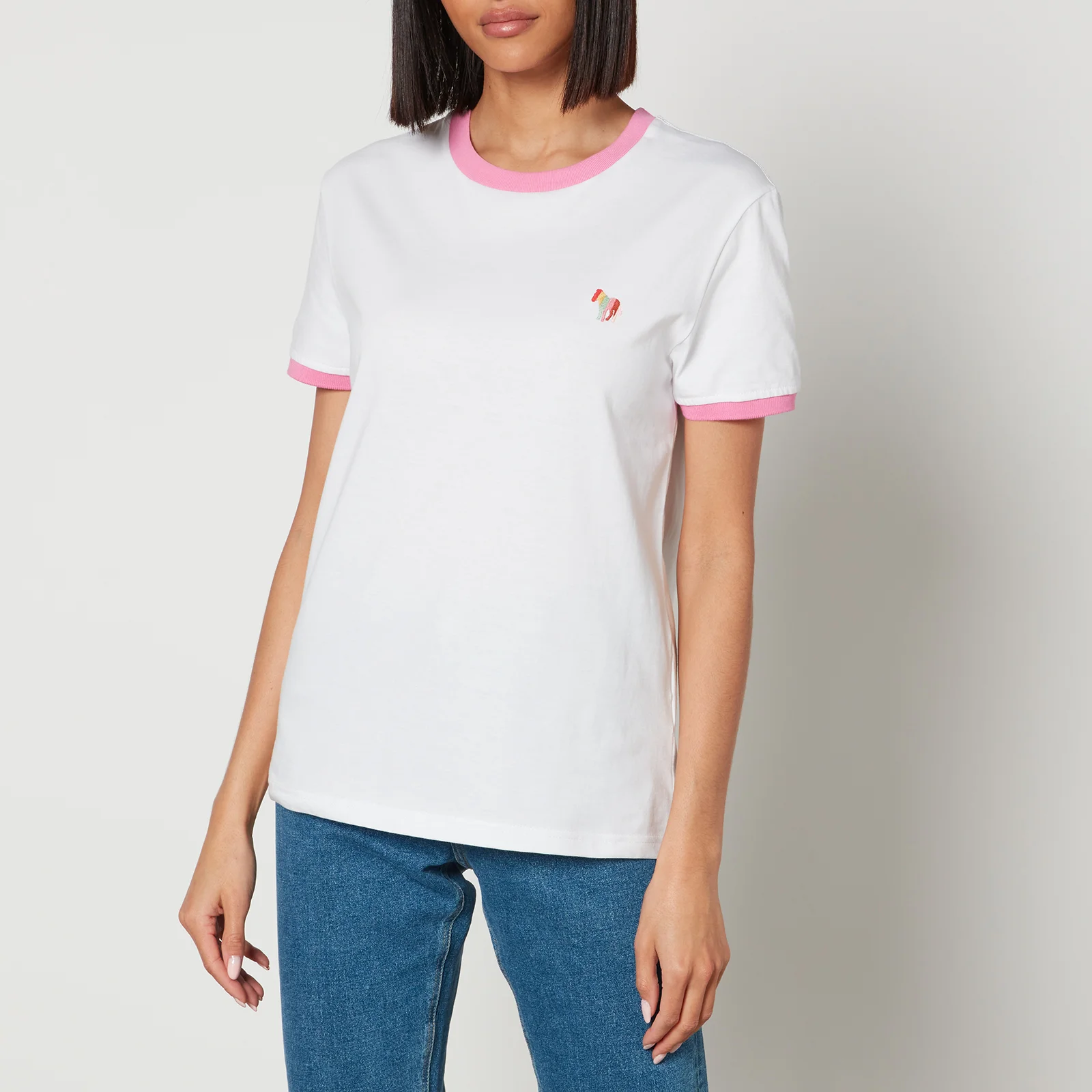 PS Paul Smith Logo-Embroidered Cotton-Jersey T-Shirt Image 1