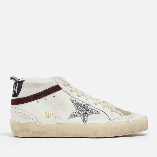 Golden Goose Women's Mid Star Leather and Suede Trainers