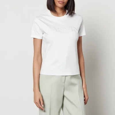 Lanvin Logo-Embroidered Cotton-Jersey T-Shirt
