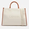 Lanvin Canvas and Leather Tote Bag - Image 1