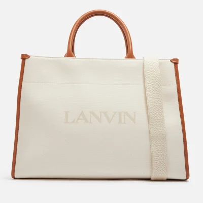 Lanvin Canvas and Leather Tote Bag
