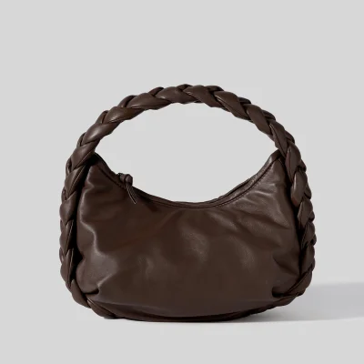 Hereu Espiga Mini Braided Handle Leather Tote Bag