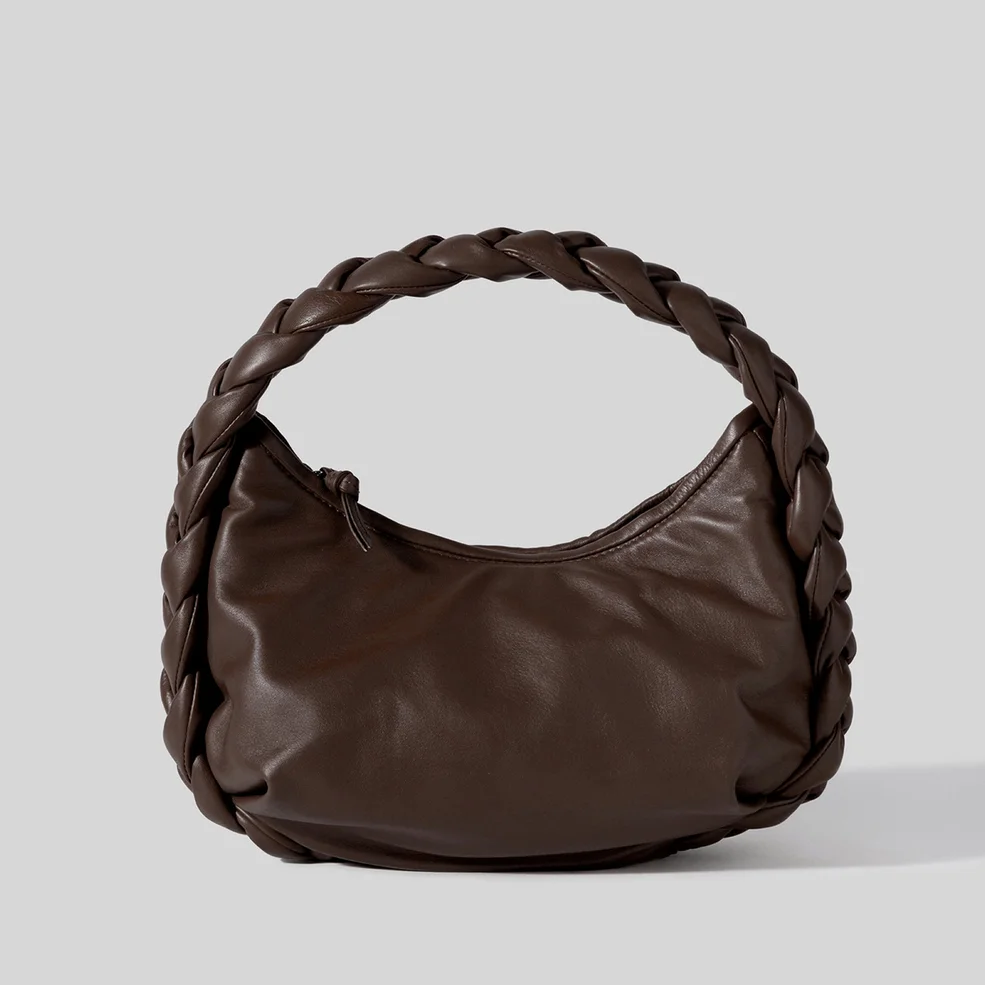 Hereu Espiga Mini Braided Handle Leather Tote Bag Image 1