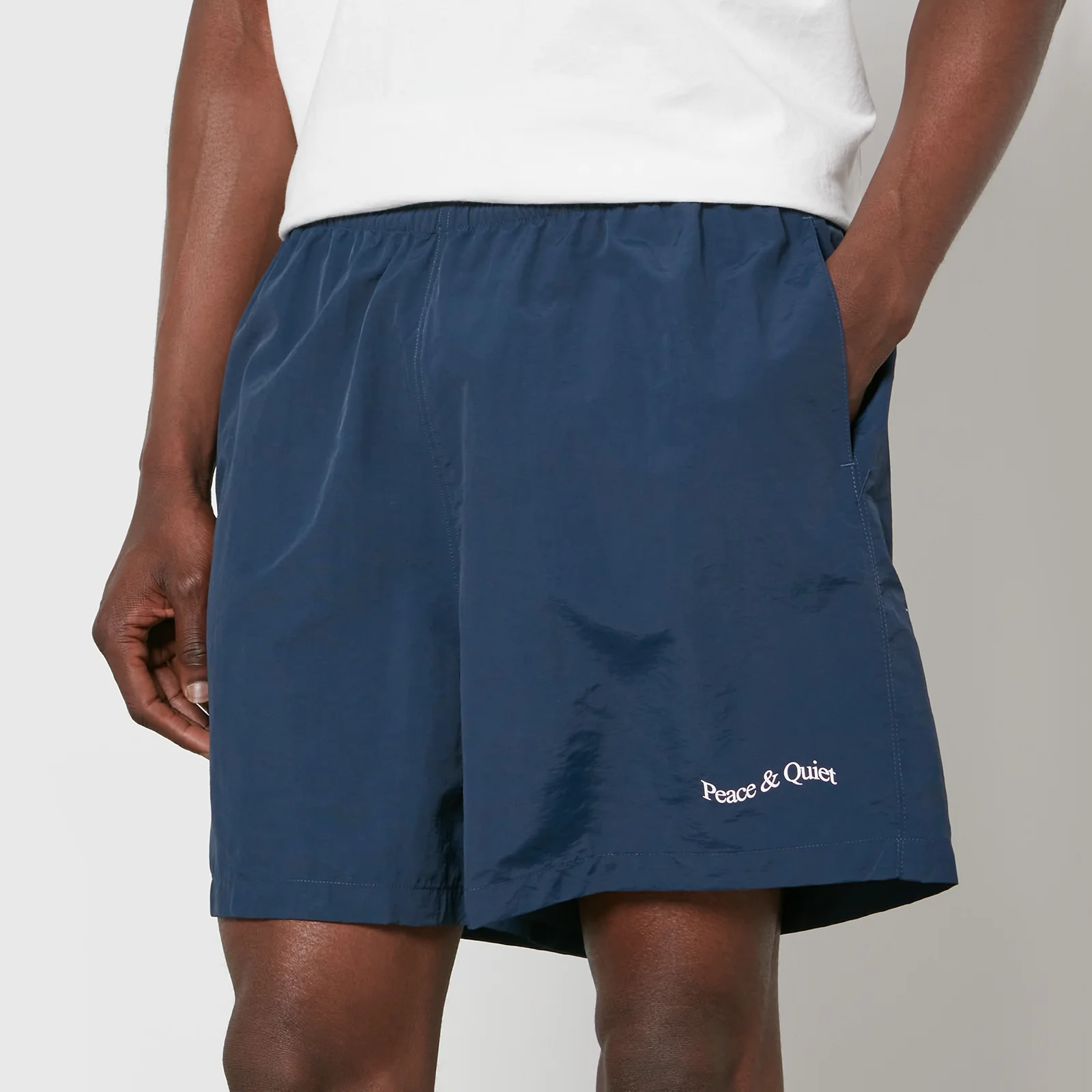 Museum of Peace and Quiet Wordmark Nylon Shorts - L Image 1