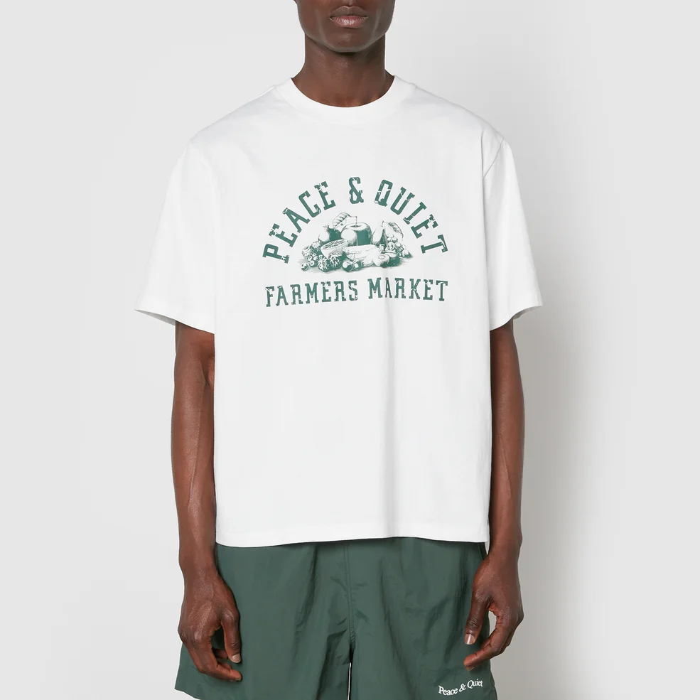 Museum of Peace and Quiet Farmers Market Cotton-Jersey T-Shirt Image 1