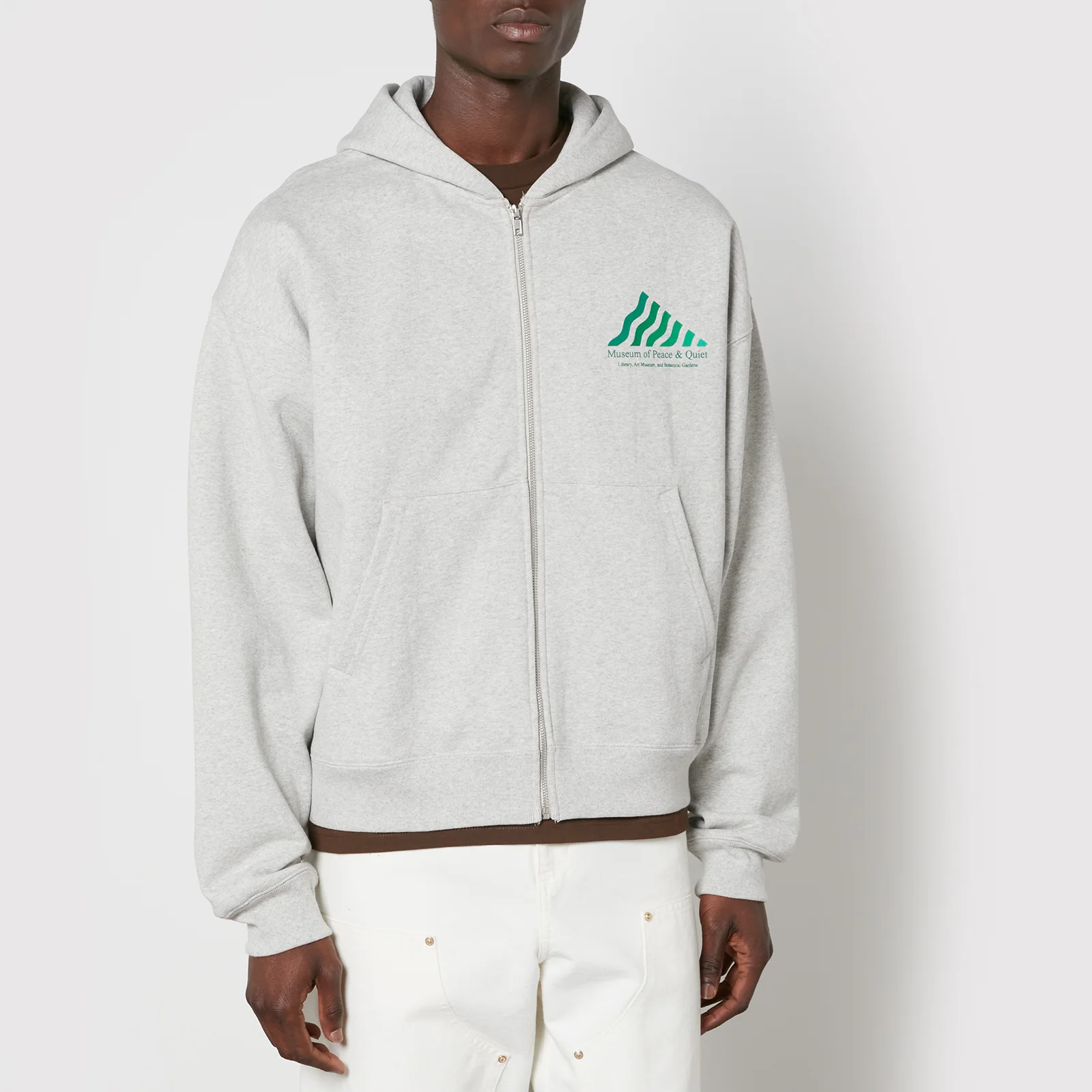 Museum of Peace and Quiet Library Cotton-Jersey Hoodie Image 1