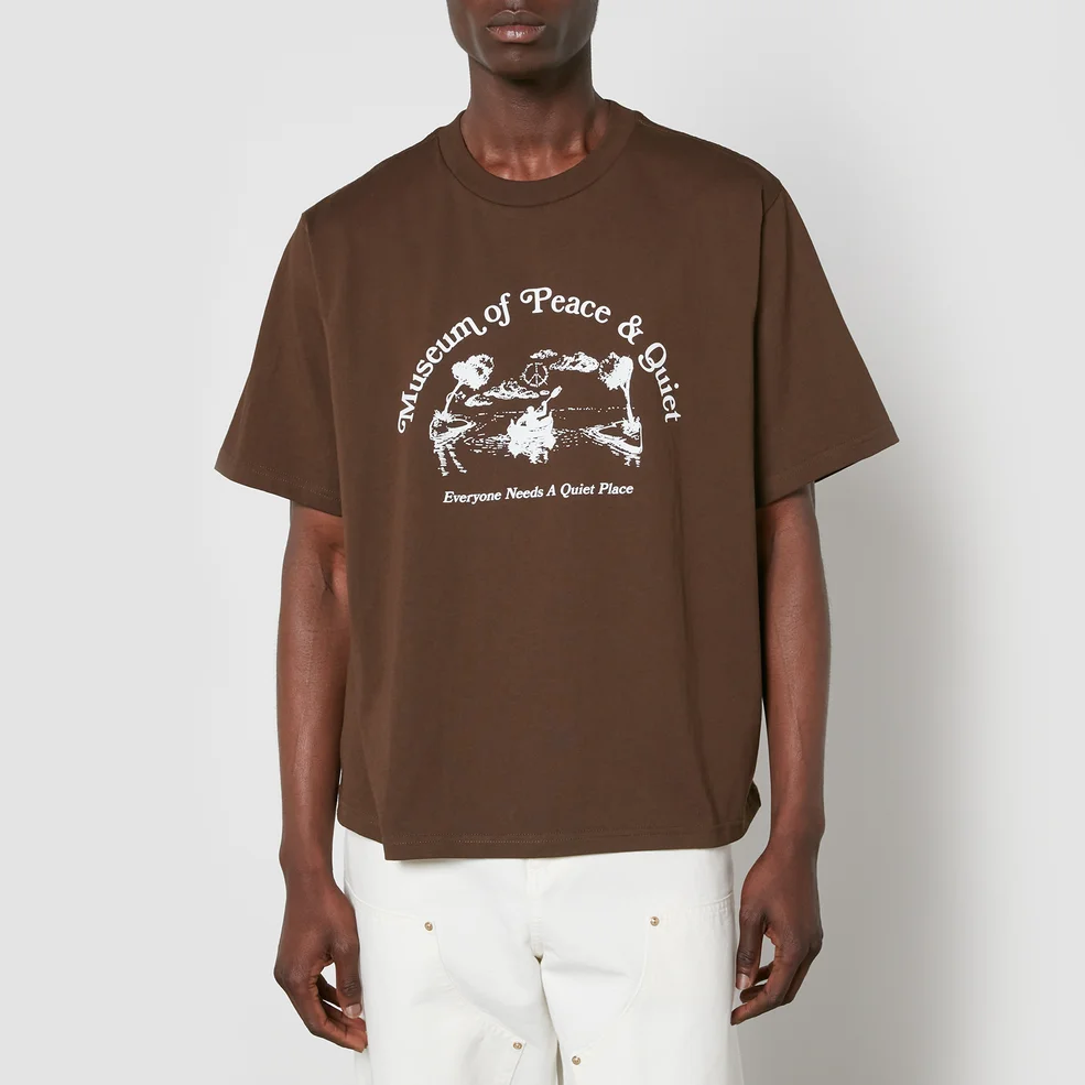 Museum of Peace and Quiet 'Quiet Place' Cotton-Jersey T-Shirt Image 1