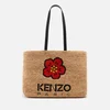 KENZO Logo-Appliquéd Large Raffia Tote Bag - Image 1