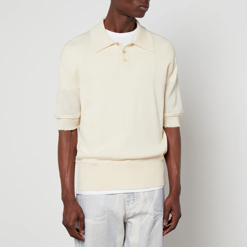 Maison Margiela Wool-Blend Polo Shirt Image 1