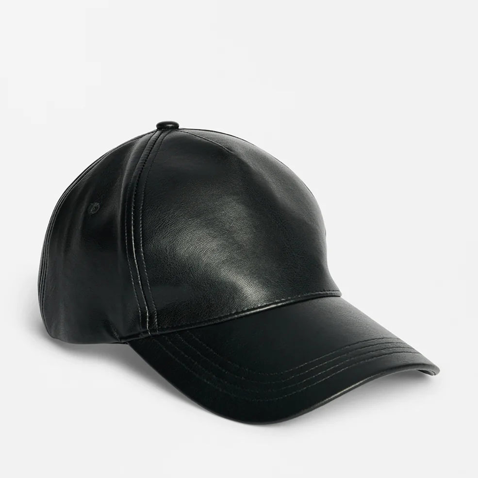 Stand Studio Connie Faux Leather Baseball Cap Image 1