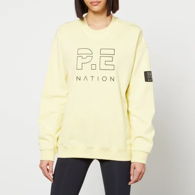 P.E Nation Women's Heads Up Printed Organic Cotton Sweatshirt - Wax Yellow