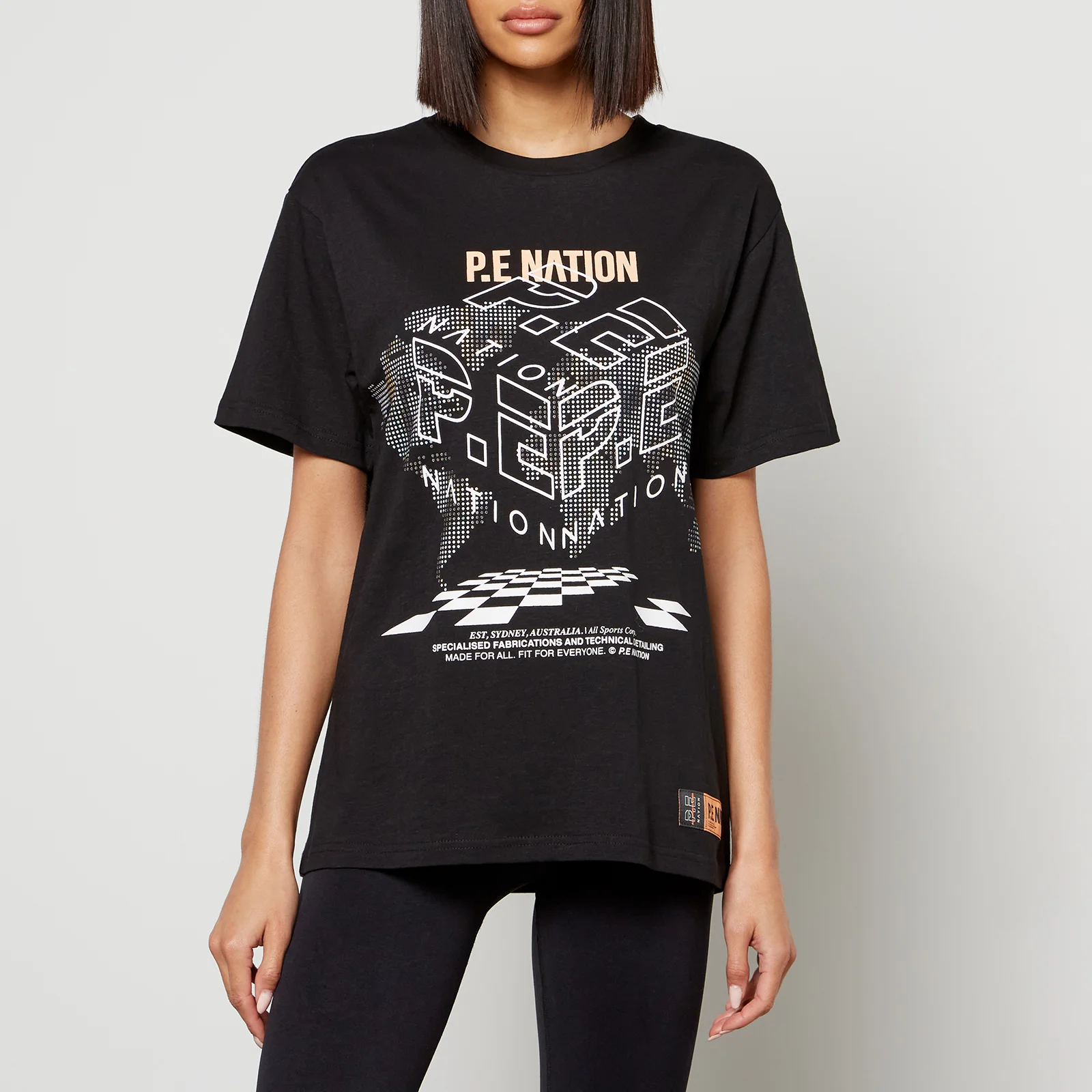 P.E Nation Women's Progression Organic Cotton-Jersey T-Shirt - Black Image 1