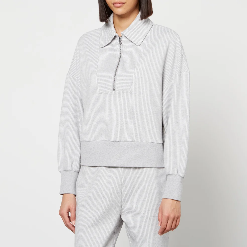 Varley Blair Cotton-Blend Half-Zip Sweatshirt Image 1