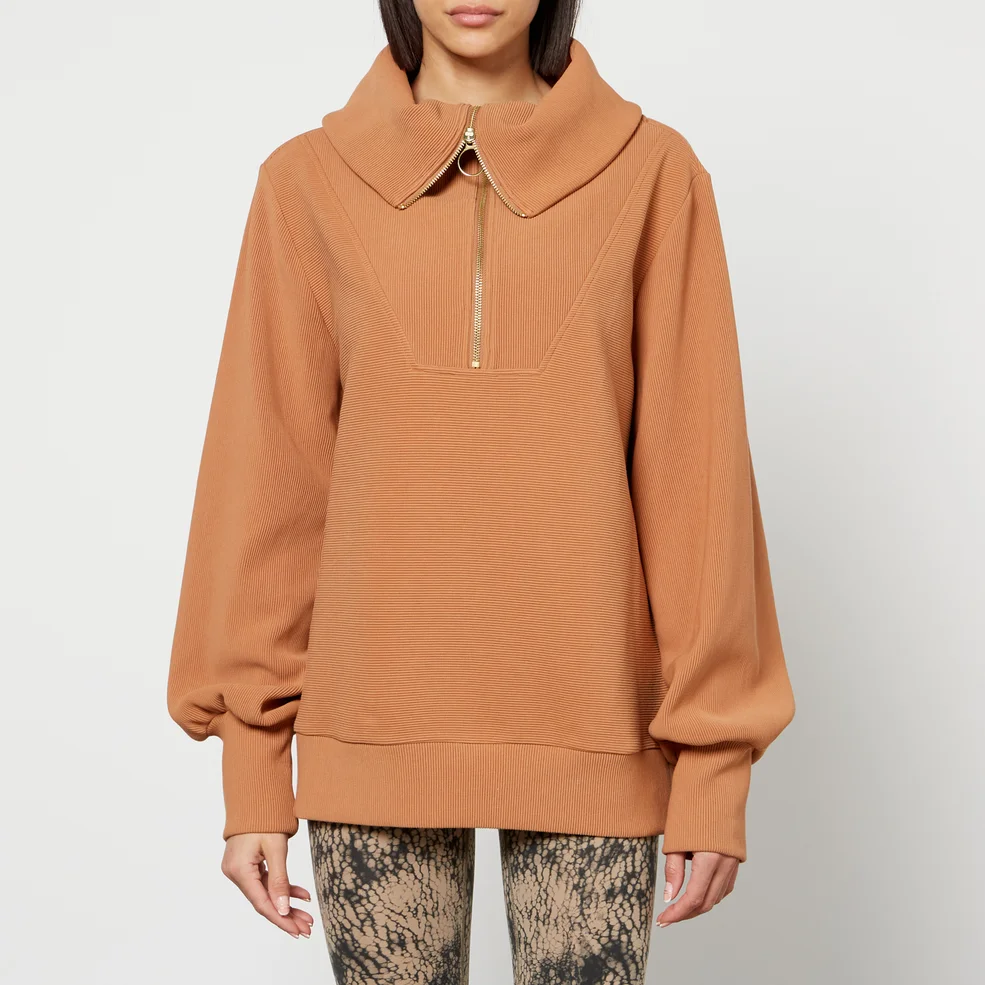 Varley Vine Ribbed Cotton-Blend Jersey Sweatshirt Image 1