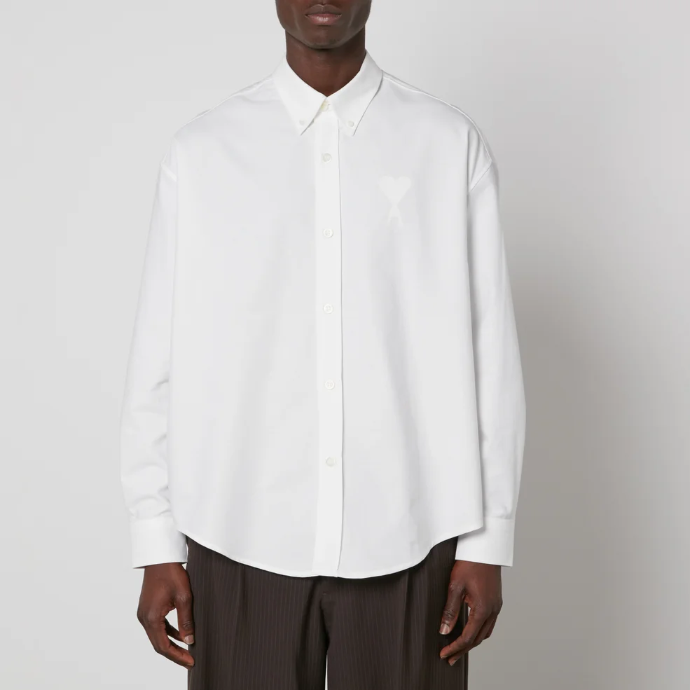 AMI De Coeur Cotton-Poplin Shirt Image 1