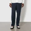 AMI Striped Wool Wide-Leg Trousers - Image 1