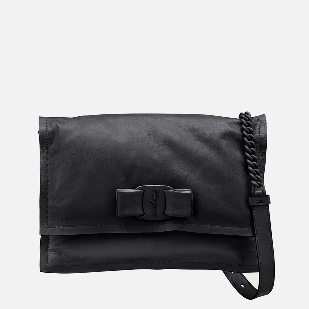 Ferragamo Viva Bow Leather Shoulder Bag Image 1
