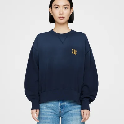Anine Bing Rod Logo Cotton-Blend Jersey Sweatshirt