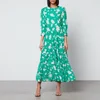 Rixo Kristen Floral-Print Georgette Midi Dress - Image 1