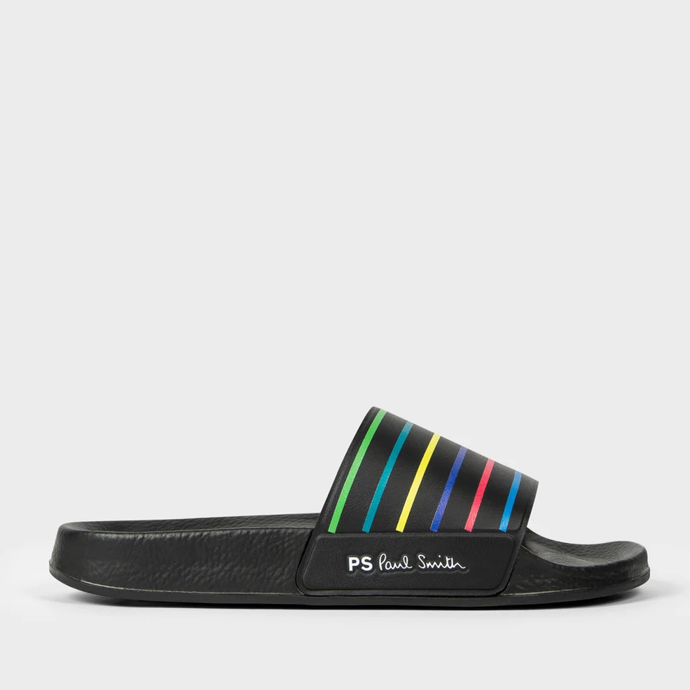 PS Paul Smith Nyro Stripe Rubber Sliders Image 1