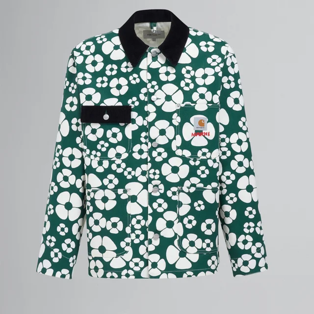 Marni X Carhartt Flower-Poplin Cotton-Poplin Jacket