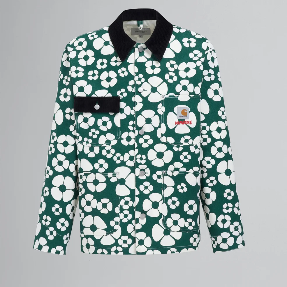 Marni X Carhartt Flower-Poplin Cotton-Poplin Jacket Image 1