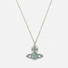 Vivienne Westwood Francette Platinum And Aquamarine Necklace - Image 1