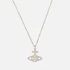 Vivienne Westwood Olympia Pearl And Crystal Platinum Necklace - Image 1