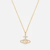Vivienne Westwood Olympia Brass and Faux Pearl Necklace - Image 1
