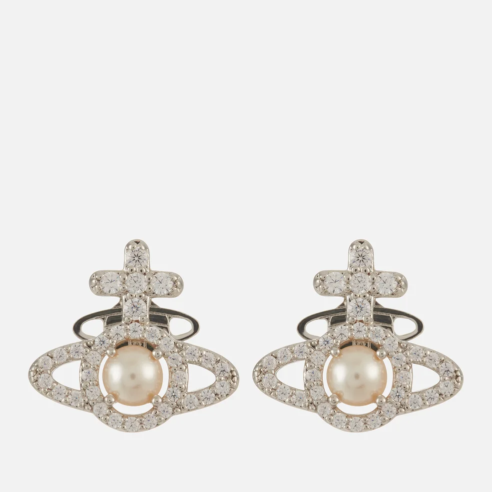 Vivienne Westwood Olympia Silver-Tone Pearl Earrings Image 1