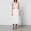 Anine Bing Dione Cutout Cotton-Poplin Dress - Image 1