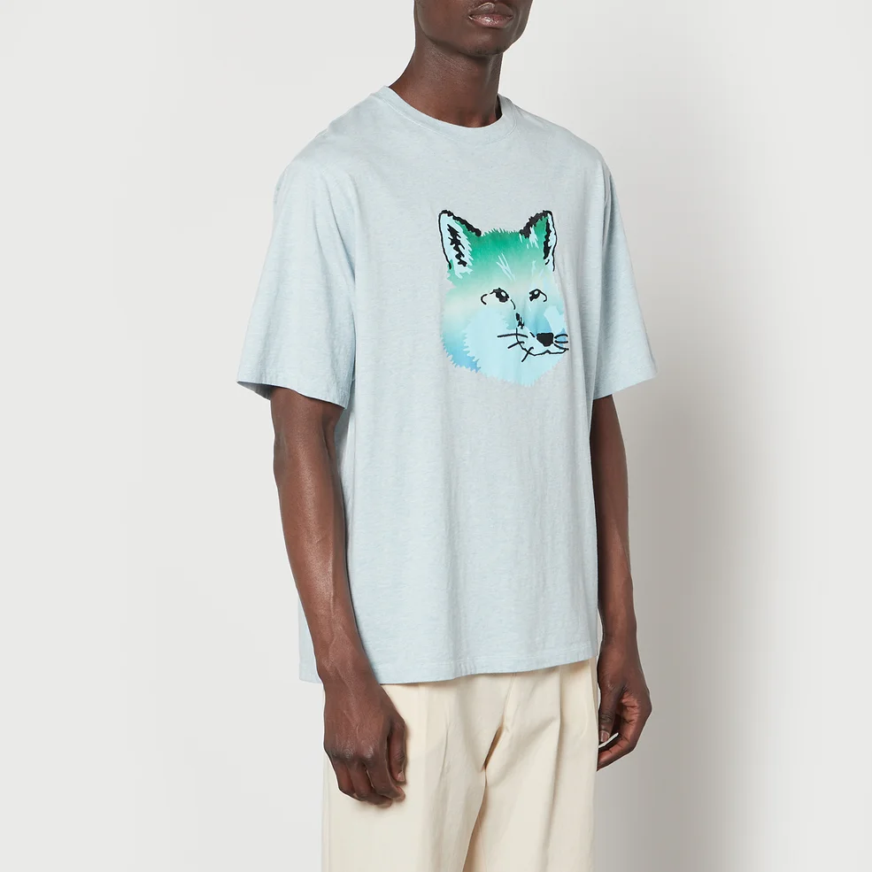 Maison Kitsuné Fox Head Cotton-Jersey T-Shirt Image 1
