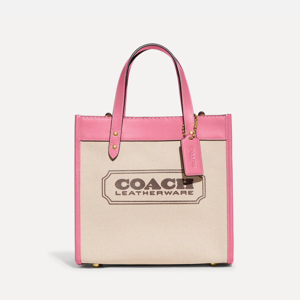 Coach Field 22 Canvas and Faux Leather Tote Bag Image 1
