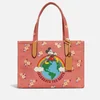 Coach x Disney Floral Mickey Recycled Canvas Tote Bag - Image 1