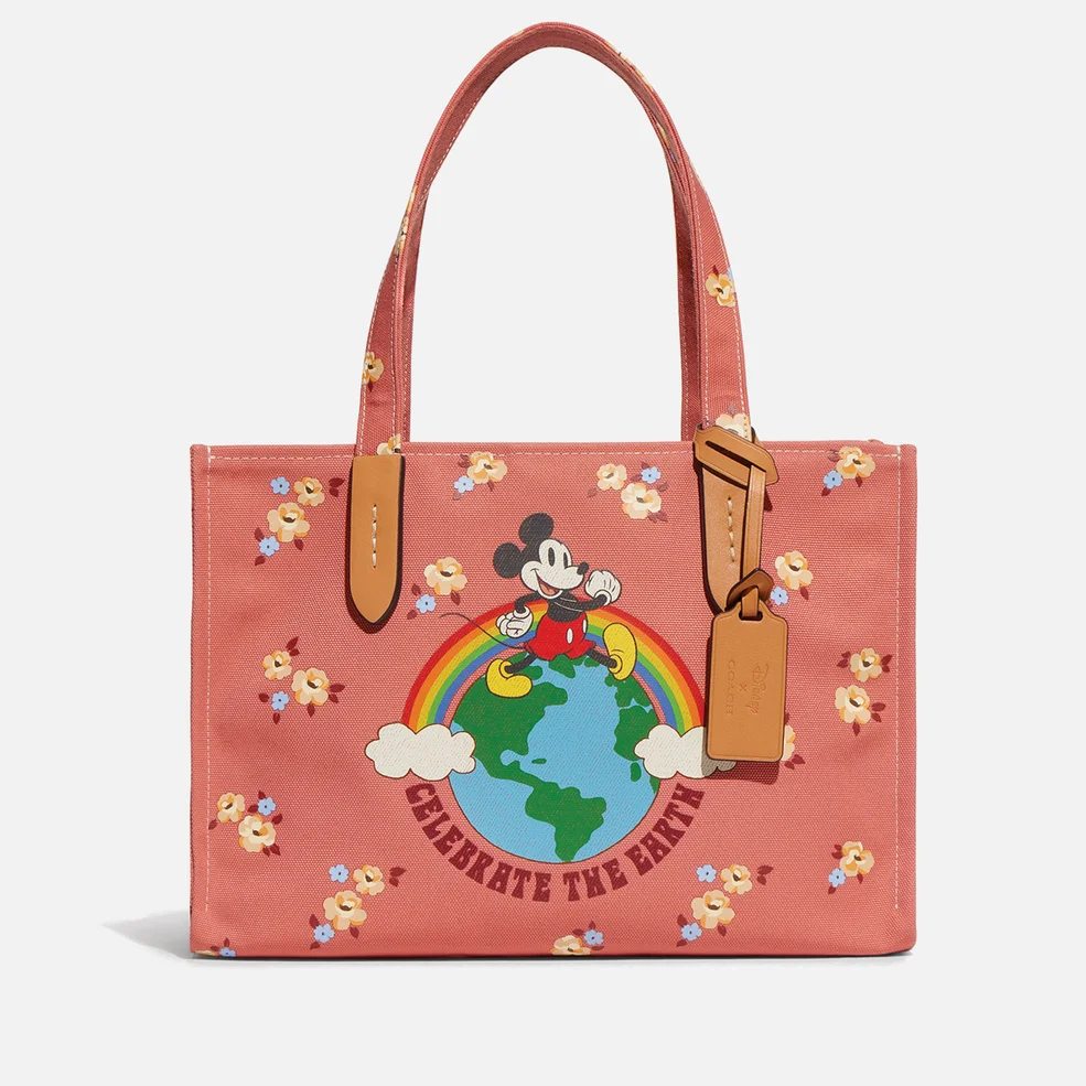 Coach x Disney Floral Mickey Recycled Canvas Tote Bag Image 1