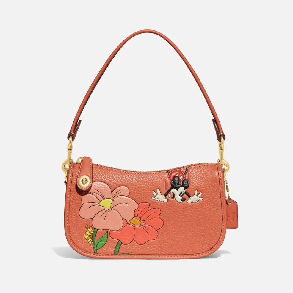 Coach x Disney Mickey and Flowers Leather Shoulder Bag Image 1