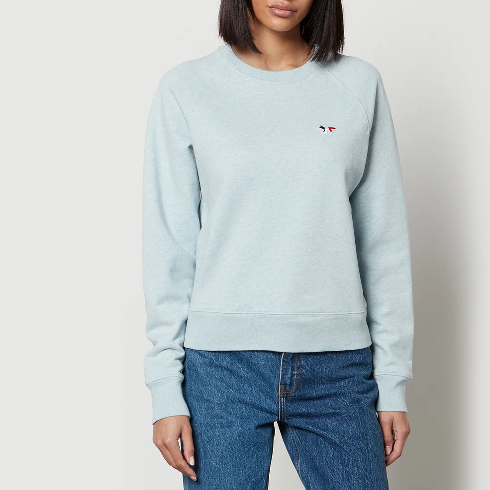 Maison Kitsuné Fox-Appliquéd Cotton-Jersey Sweatshirt Image 1