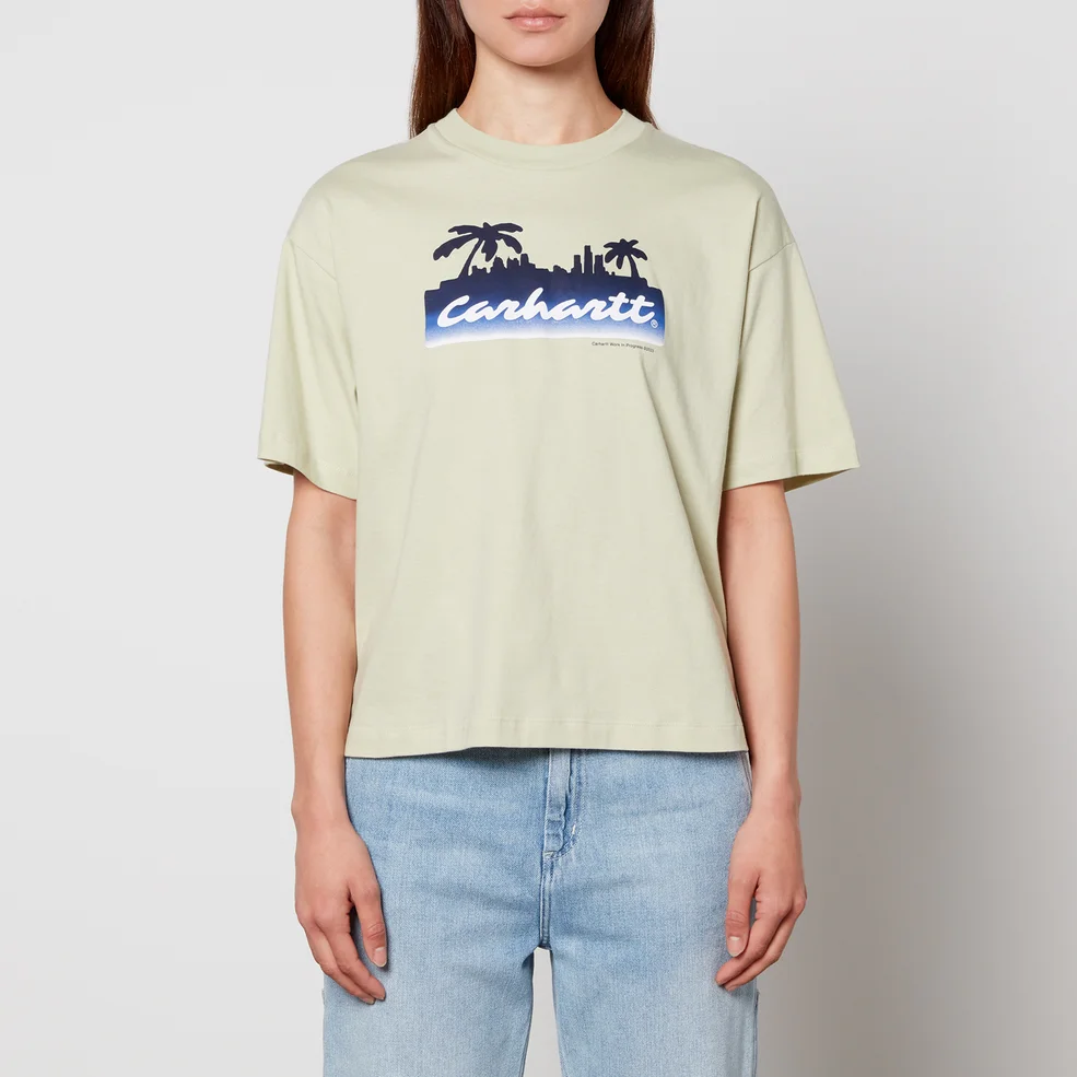 Carhartt WIP Palm Script Printed Cotton-Jersey T-Shirt - M Image 1