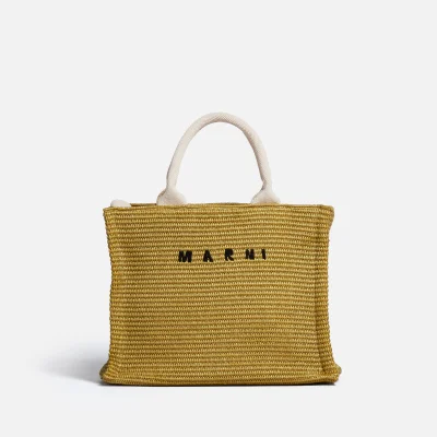 Marni Small Basket Raffia Tote Bag