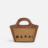 Marni Tropicalia Micro Raffia and Leather Tote Bag - Image 1