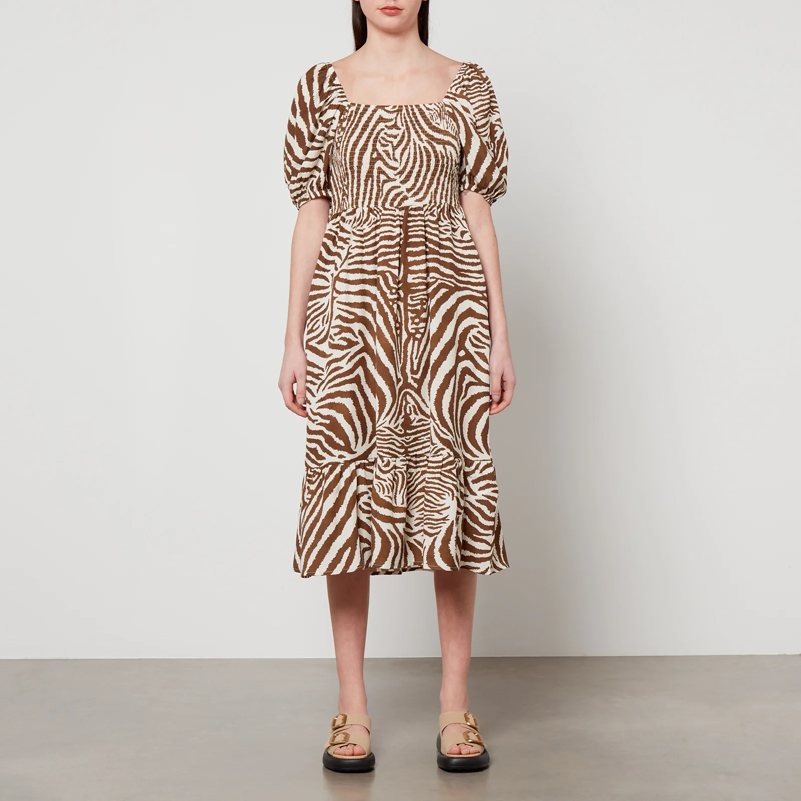 Barbour X House of Hackney Martello Zebra-Print Lyocell Dress - UK 8 Image 1